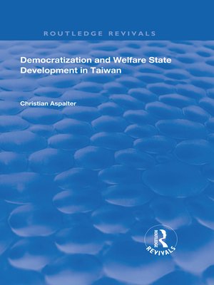 cover image of Democratization and Welfare State Development in Taiwan